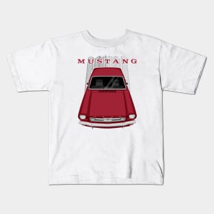 Mustang 1966 - Burgundy Kids T-Shirt